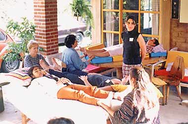 Foot reflexologie lessons in Mexico 1997